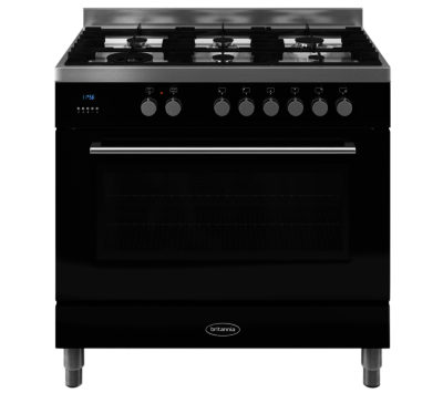 BRITANNIA  Q Line 90 Dual Fuel Range Cooker - Black
